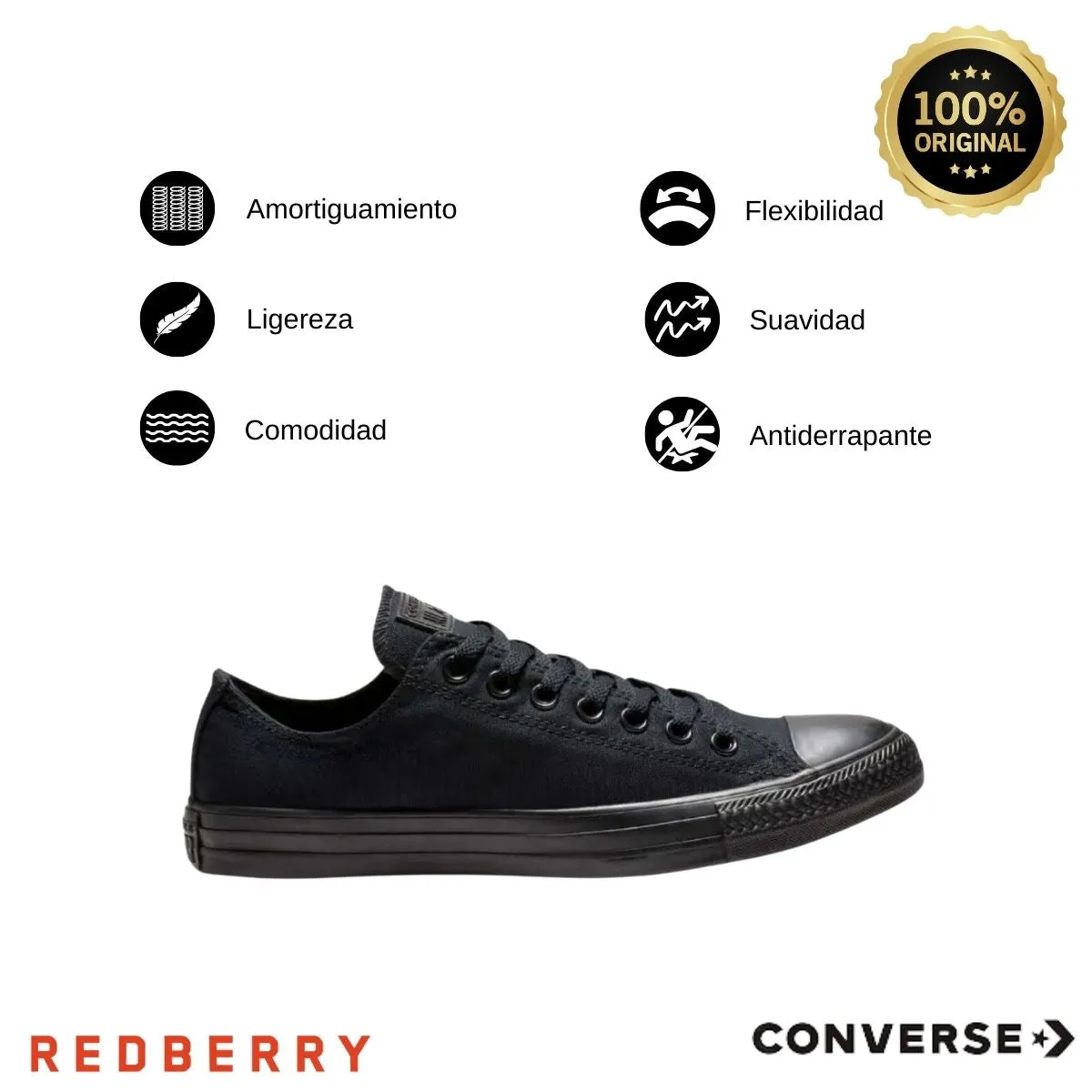 Tenis Converse Hombre M5039  Negro