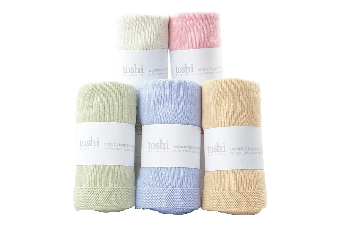 Toshi Organic Blanket Snowy MIST