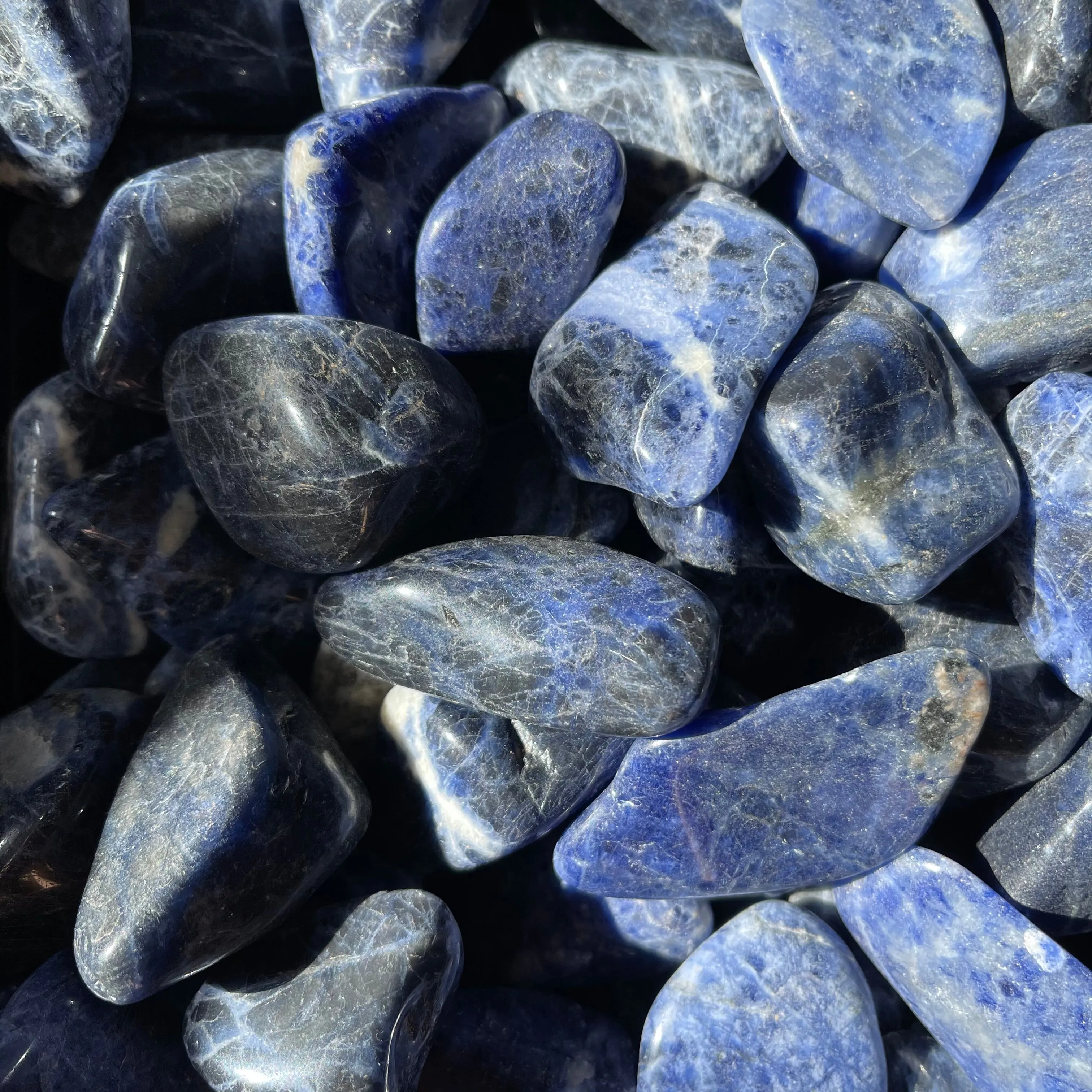 Tumbled Natural Sodalite Crystal