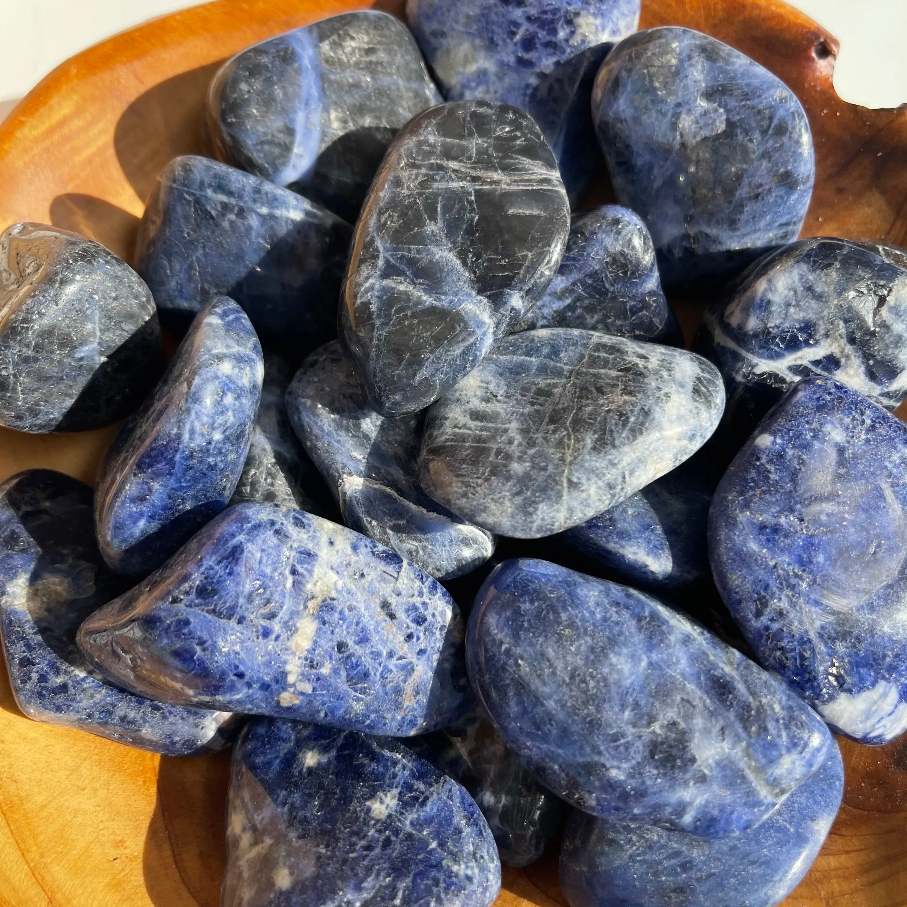 Tumbled Natural Sodalite Crystal