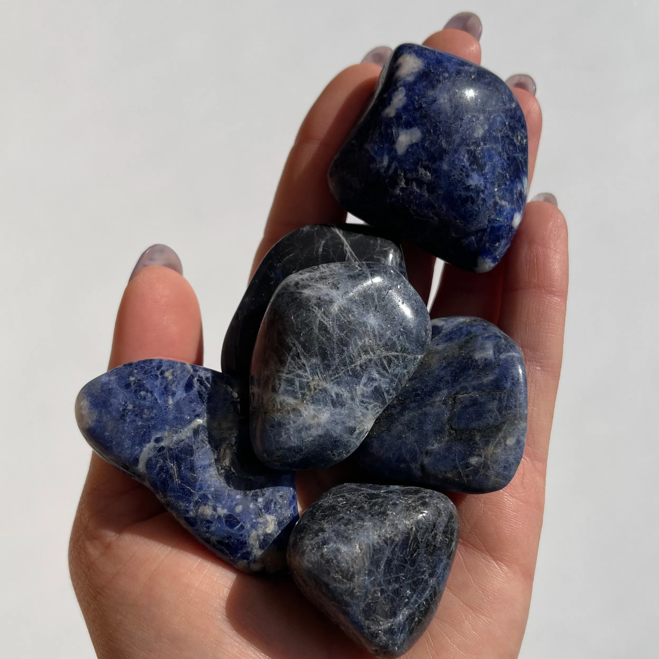 Tumbled Natural Sodalite Crystal