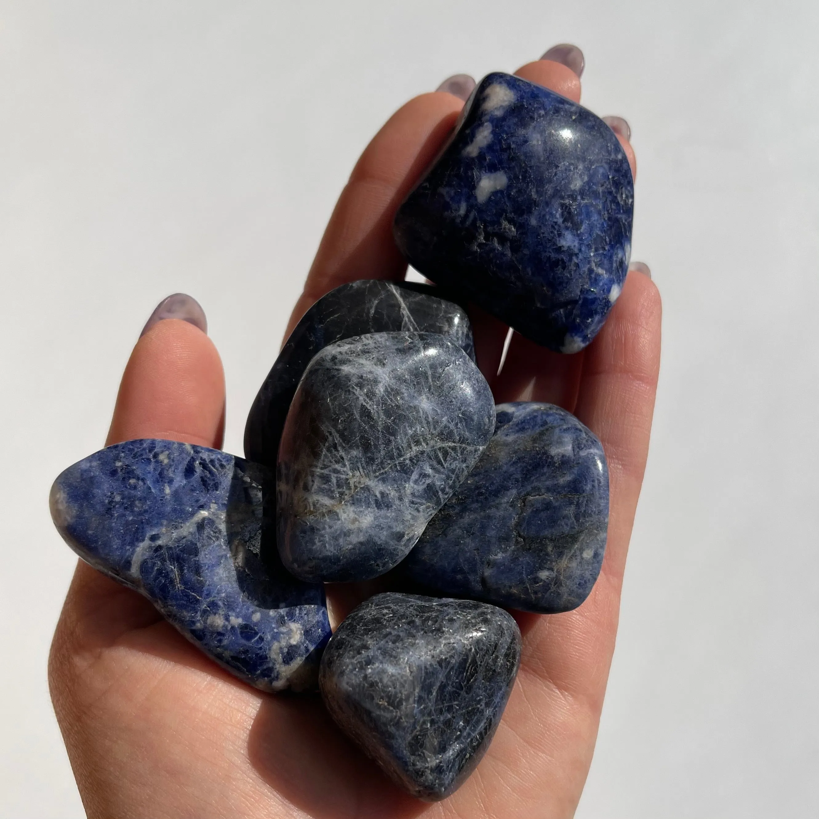 Tumbled Natural Sodalite Crystal