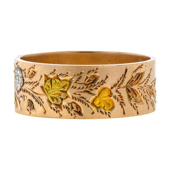 Vintage Wide Floral Band