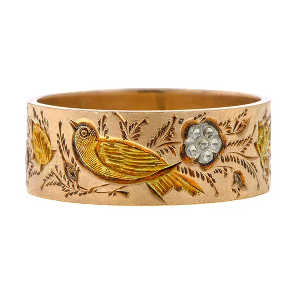 Vintage Wide Floral Band