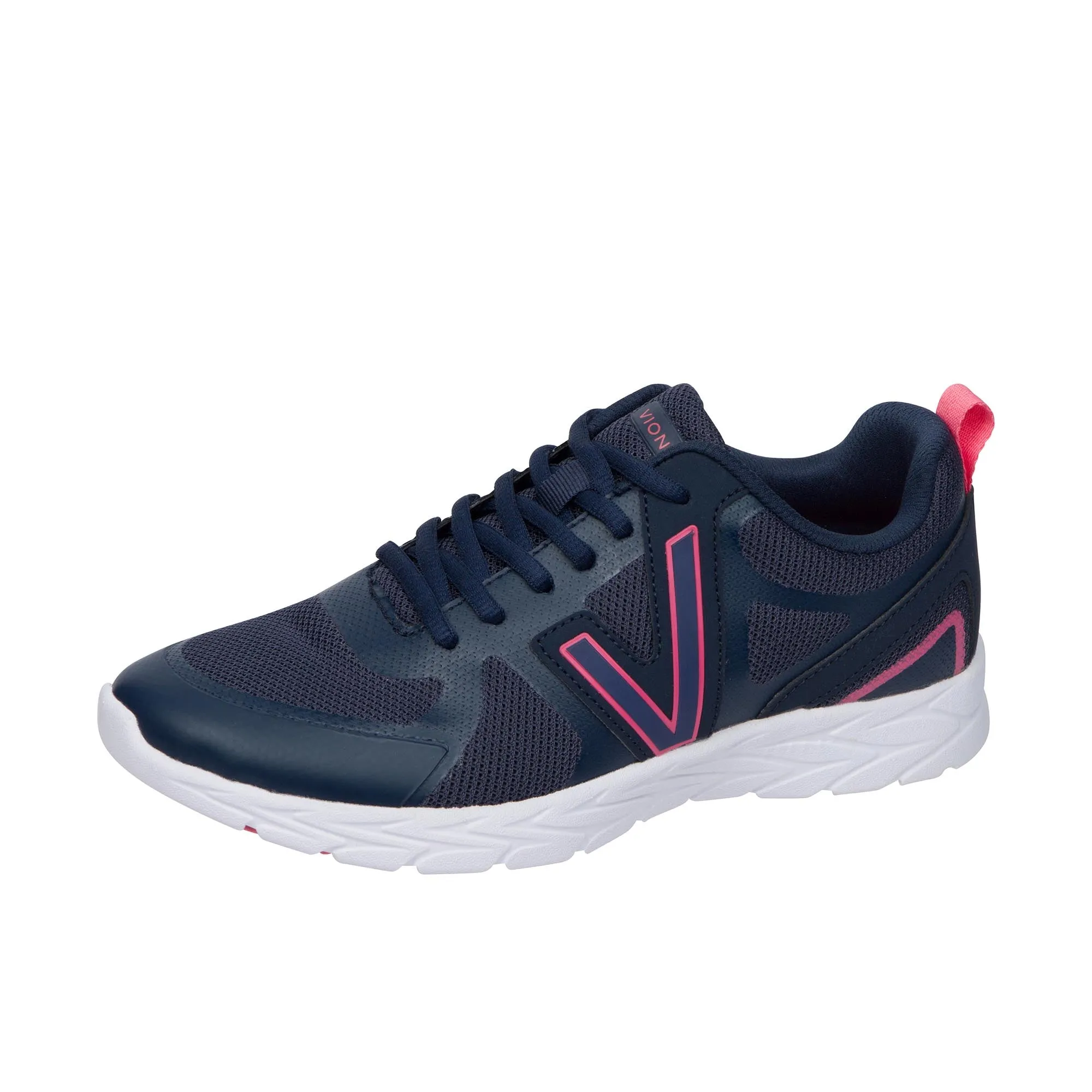 Vionic Womens Miles II Sneaker Navy Pink