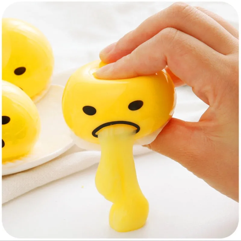 Vomiting egg yolk Anti Stress Toys