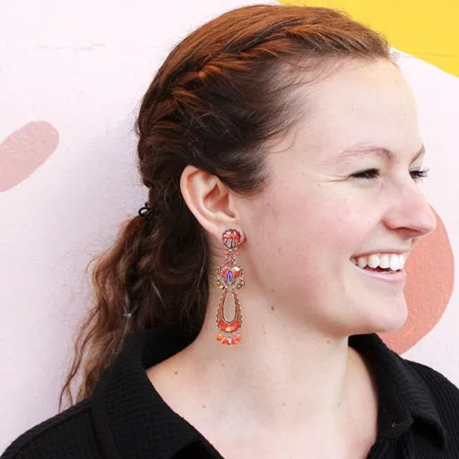 Warm Energy Marigold Earrings