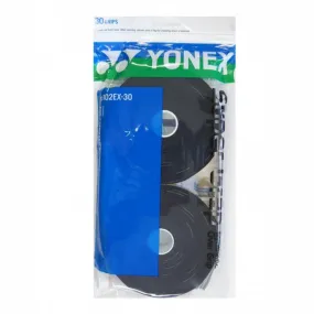 Yonex Wet Super Grap Grip 30 Pack  - Coil/Black