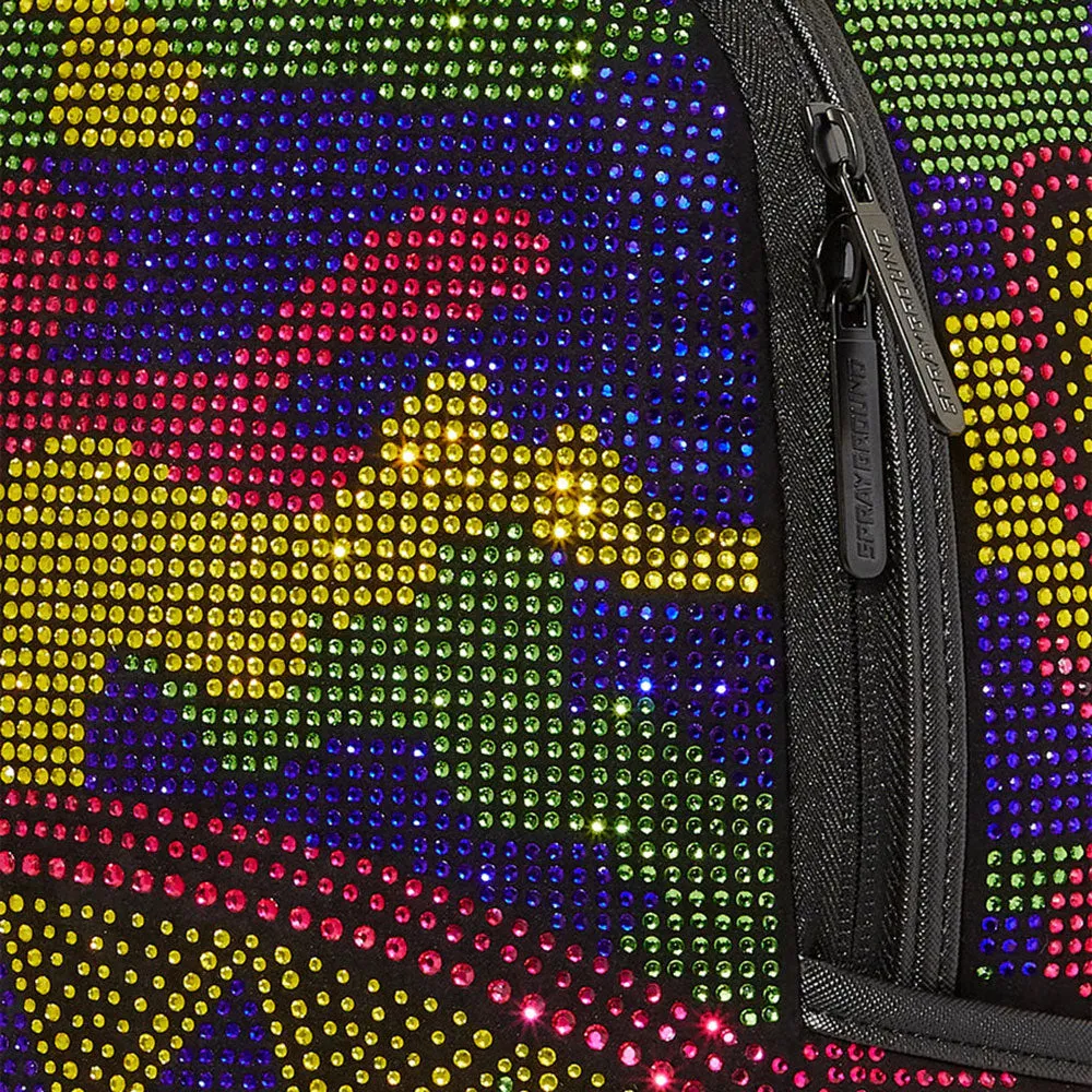 Zaino SPRAYGROUND con Strass All Over stampa Trippy Trinity Camo Crystal DLXSF