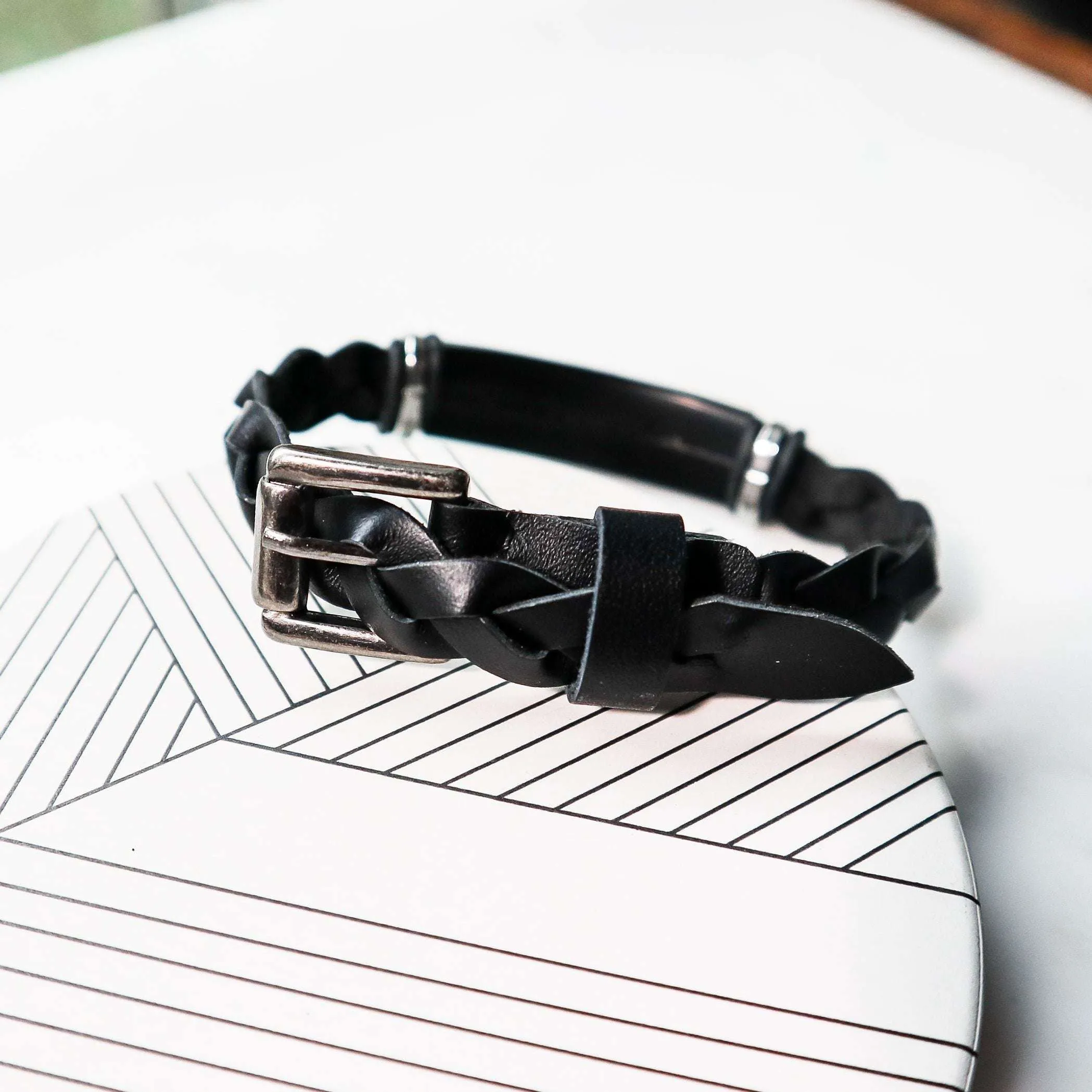 ZEKE - ENGRAVED MORSE CODE BRACELET